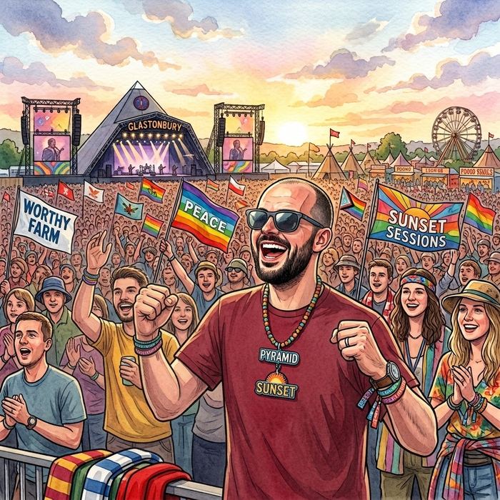 Nathan at Glastonbury